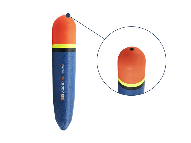 Splávek na štiky Delphin PillBODY 25g