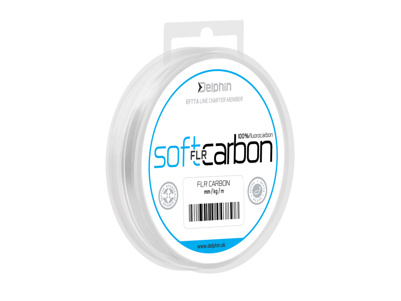 Delphin SOFT FLR CARBON - 100% fluorokarbón transp.0,128mm 1,38kg 50m