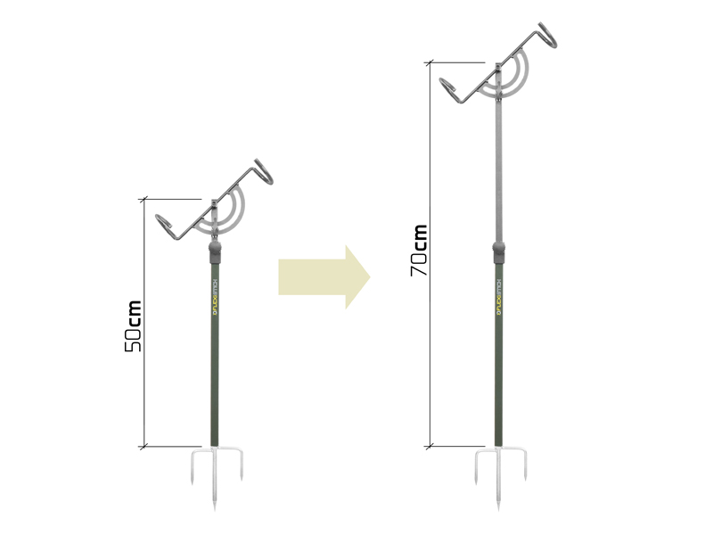 Teleskopický držák na prut Delphin FlexiSTICK