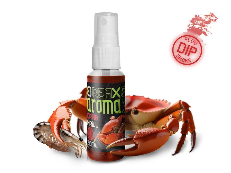 Dipovací sprej Delphin AromaX/30ml Krab-Krill/červená