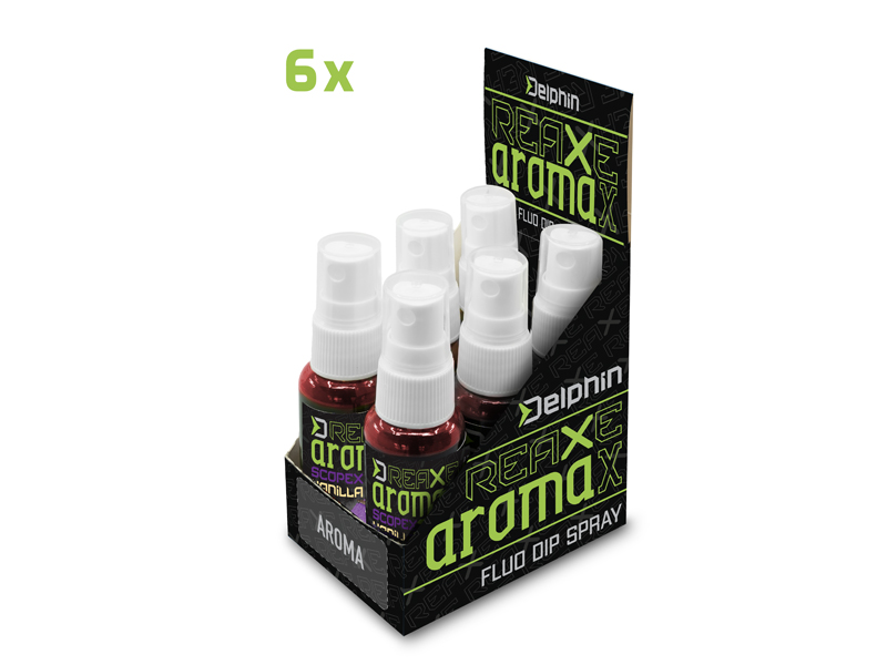 Dipovací sprej Delphin AromaX/30ml Scopex - Vanilka/červená