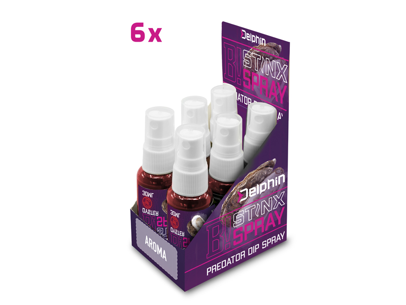 Dipovací sprej Delphin STINX SPRAY/30ml Ústřice/Červený
