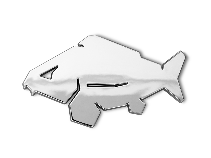 3D nálepka Delphin CARP chrom