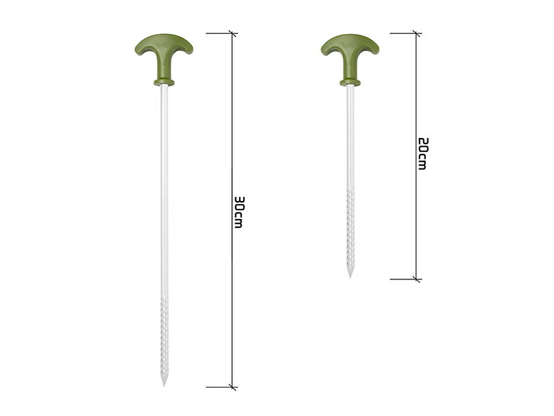 Sada kolíků s kladivem Delphin FIXT C2G / 10ks 30cm