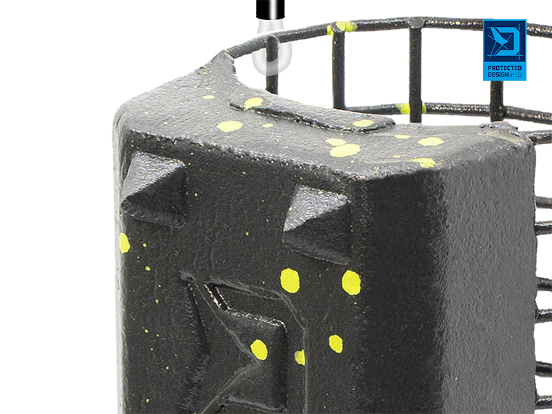 Krmítko s olověnou zátěží Delphin RiverSTIX 170g