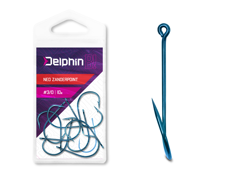 Háček Delphin B! NEO ZanderPoint BLU / 10ks 1/0