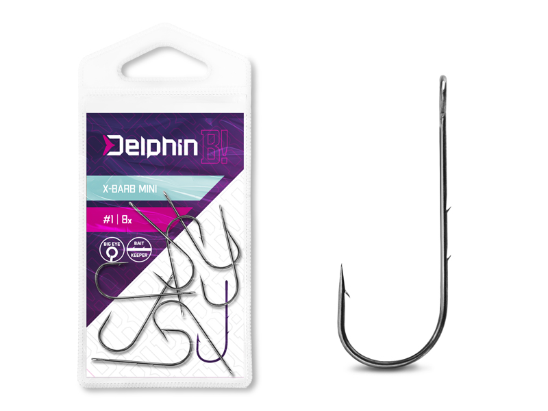 Háček na čeburašku Delphin B! X-BARB MINI / 8ks 12