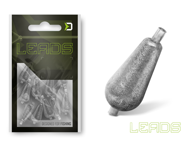 Delphin LEADS Hruška s bužírkou / 15ks 4,0g