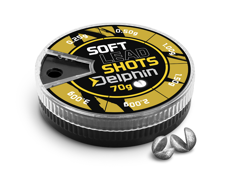 Vyvažovací olůvka Delphin SOFT (žlutá krabička) 70g / 0,25-3,0g