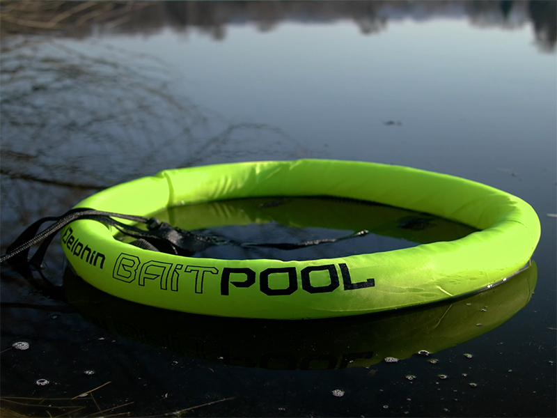Plovoucí síťka na nástražní ryby Delphin BaitPOOL 55/90cm