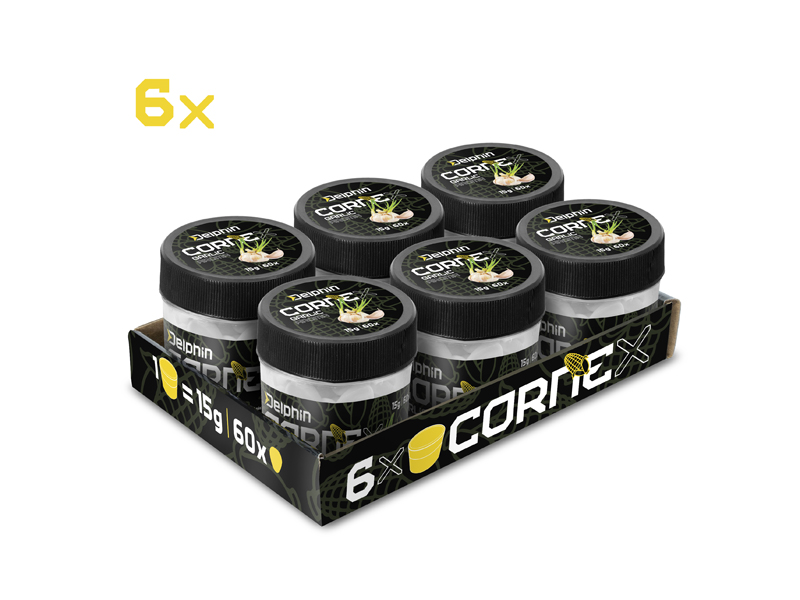 Umělá nástraha Delphin CorneX Pop Up / 60ks Česnek