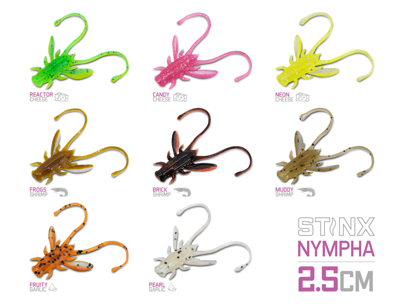Umělá nástraha Delphin B! Stinx NYMPHA / 20ks 2.5cm / FRUITY