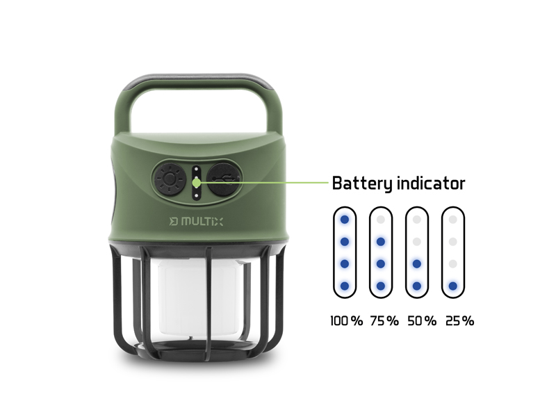 Kempingová lampa Delphin Multix 4400 mAh