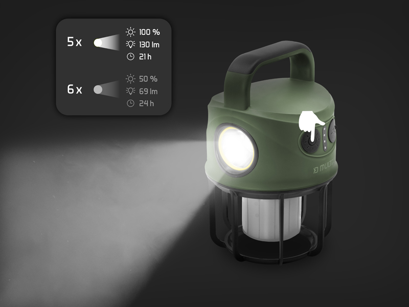 Kempingová lampa Delphin Multix 4400 mAh