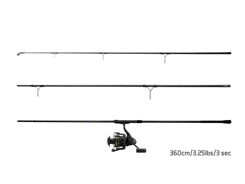 Kaprařský set Delphin CorsaBLACK NERO 3 díly + 8T + 0,30mm