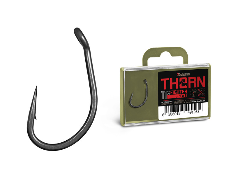 Delphin Thorn Fighter Power Hooks 11 pieces Size 6 Barbed Fishing H