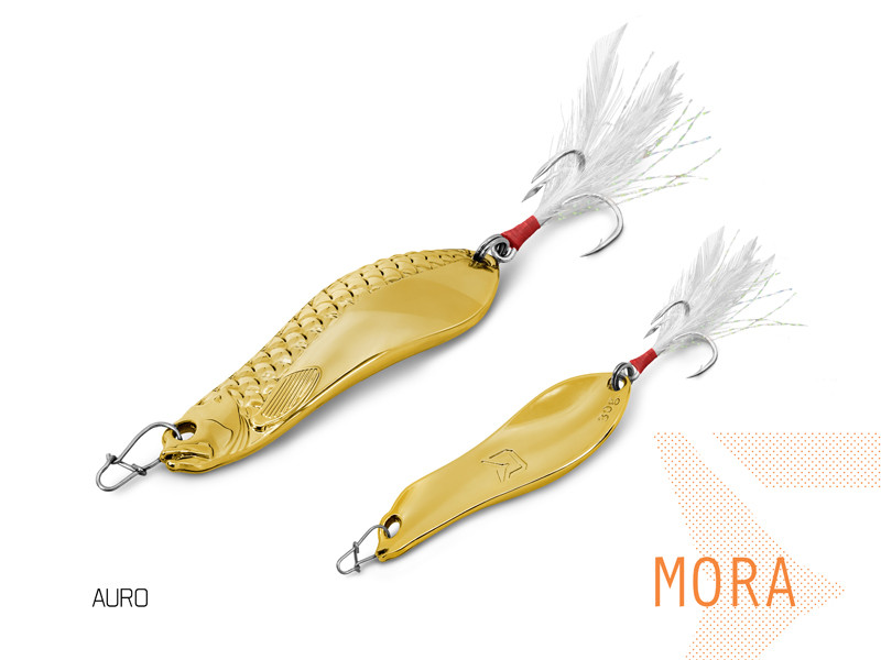 Delphin B!RD Hook TRIPLE / 3pcs Size 8 Red Feathers