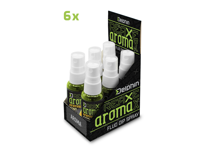 Dipovací sprej Delphin AromaX 30ml Kukuřice/Ananas fluo zelená