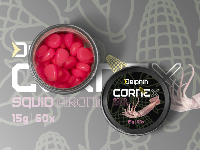 Umělá nástraha Delphin CorneX Pop Up 60ks Squid
